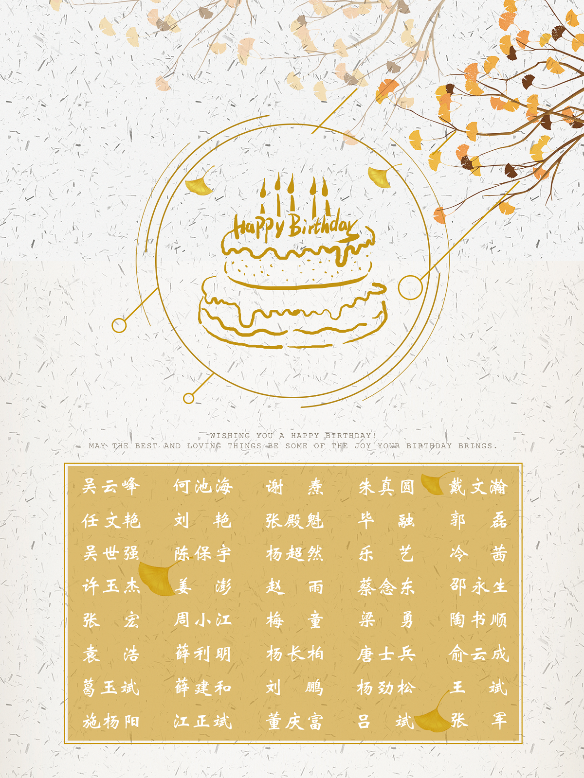 【生日祝?！抗ё?月生日的員工生日快樂！