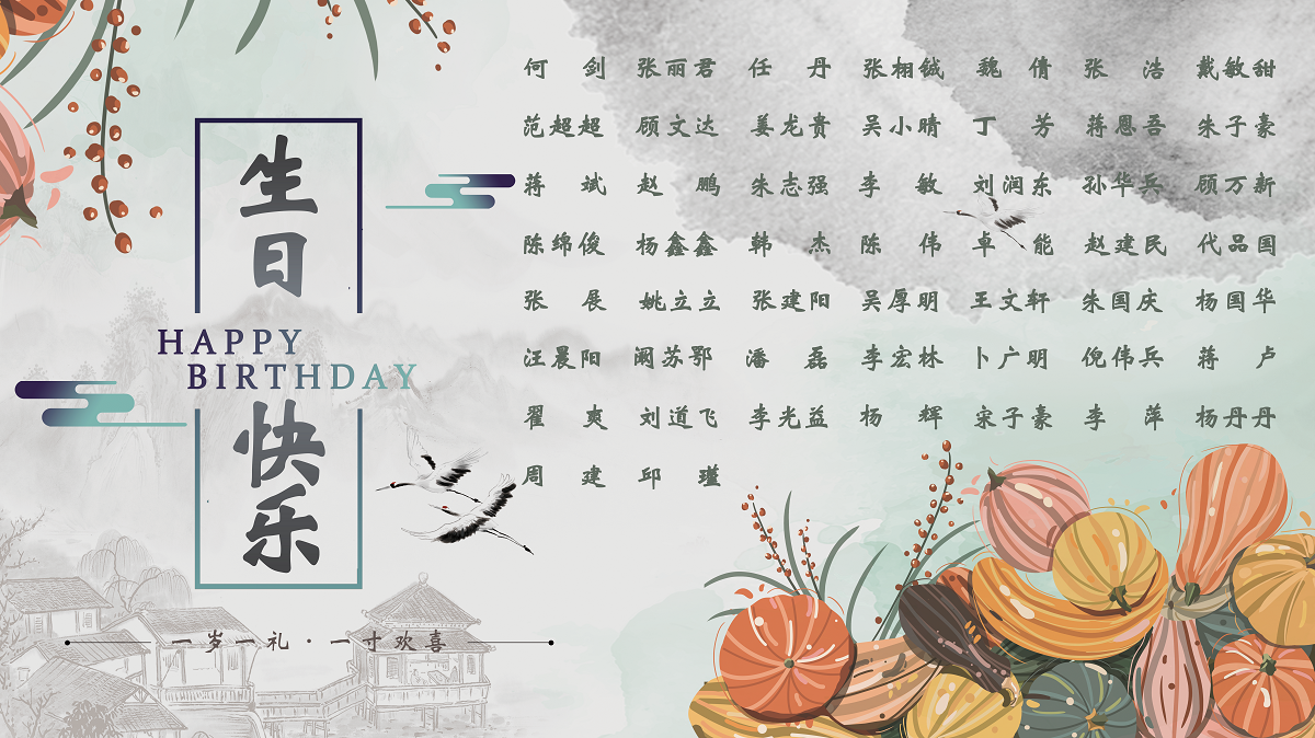 【生日祝?！抗ё?0月生日的員工生日快樂！