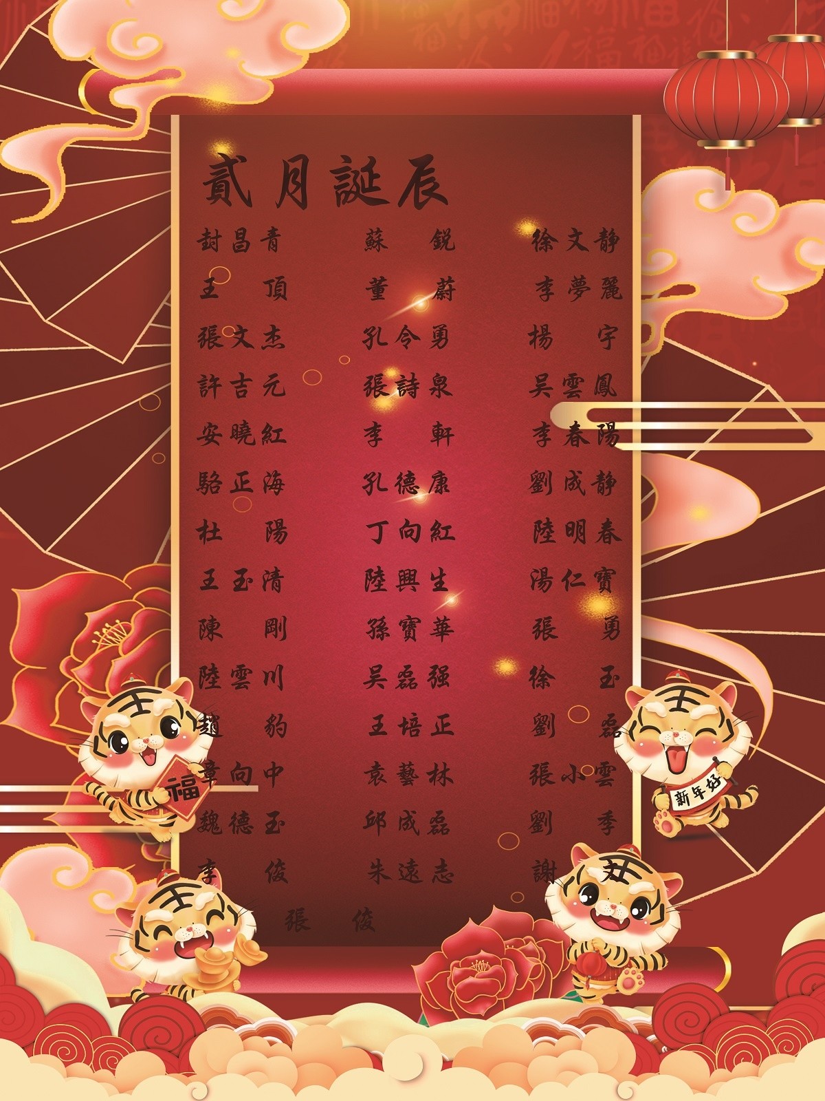 【生日祝?！抗ё?2月生日的員工生日快樂！
